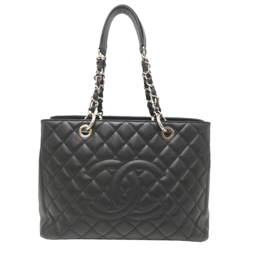 Chanel GST Tote Bag for Women, A50995, Caviar Leather, Black